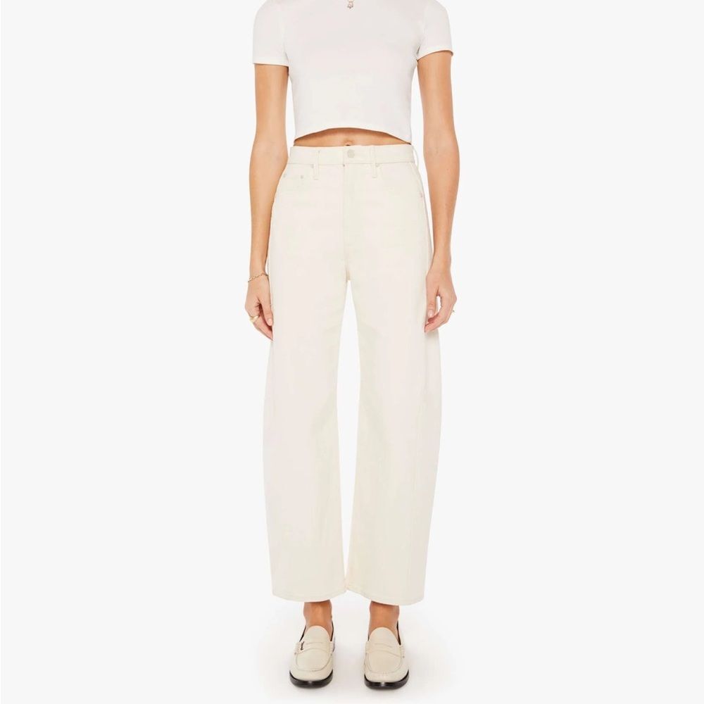 MOTHER The Half Pipe Ankle Act Natural Jeans 32